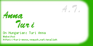 anna turi business card